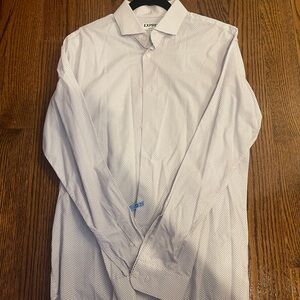 Express Men's Subtle Patterned Dress Shirt